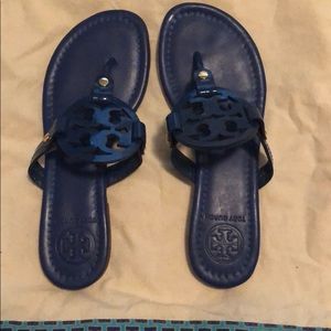 Navy Tory Burch sandals